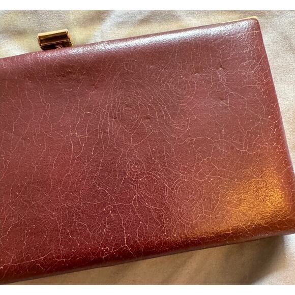 Shirl Miller Vintage Leather Clutch Purse Handbag - Picture 5 of 5